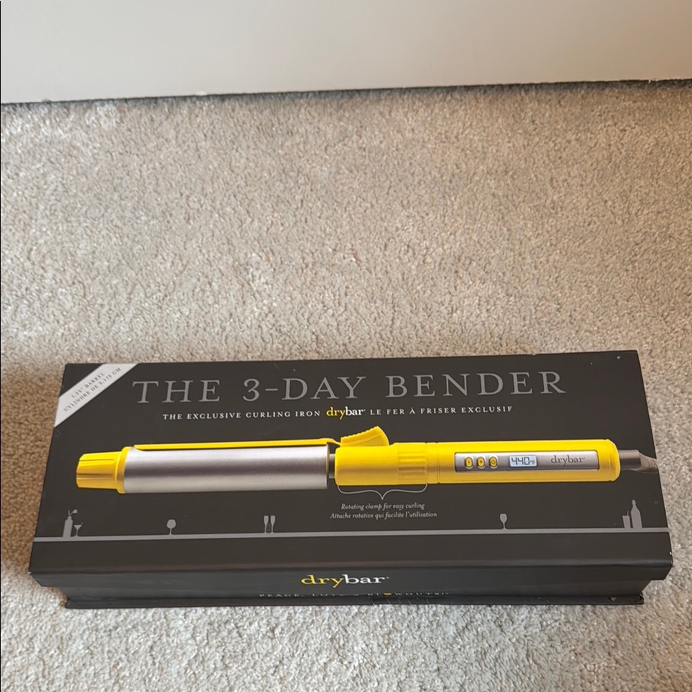 Drybar Yellow Curling Iron 3-Day Bender